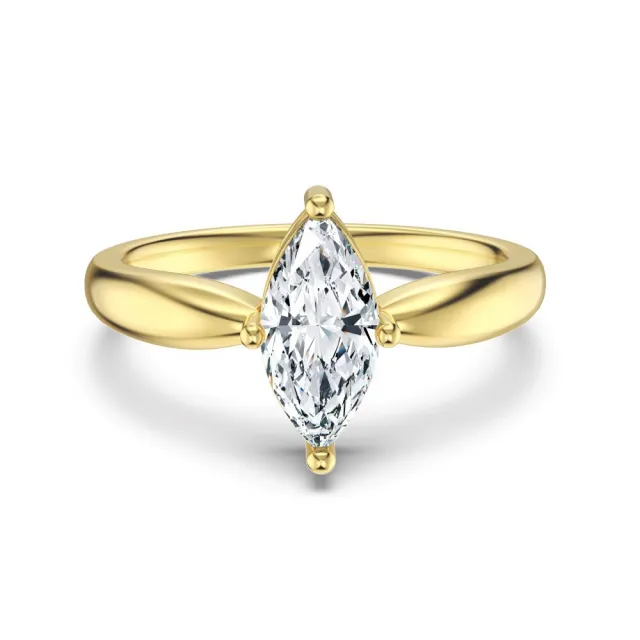 Women's Metal Sterling Silver Inlaid Ring Gold - Shop at LoveMi