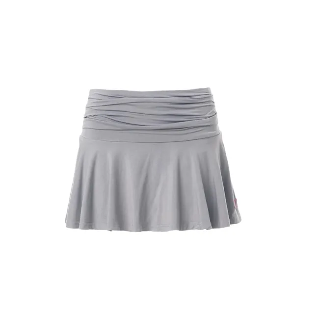 Slimming Pleated Anti exposure A Line Skirt Light Gray - Shop at LoveMi