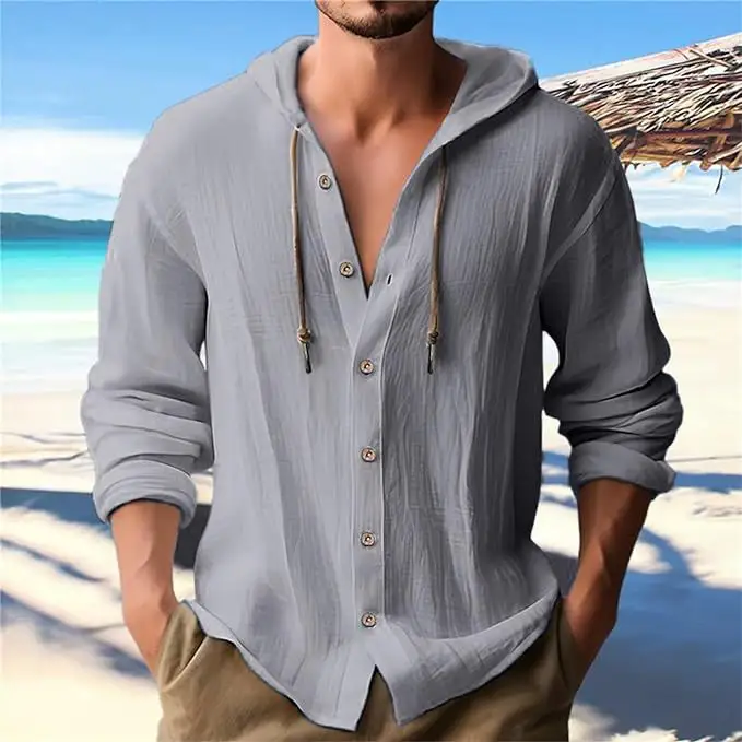 Casual Relaxed-fit Breathable Quick-drying Long-sleeve Shirt