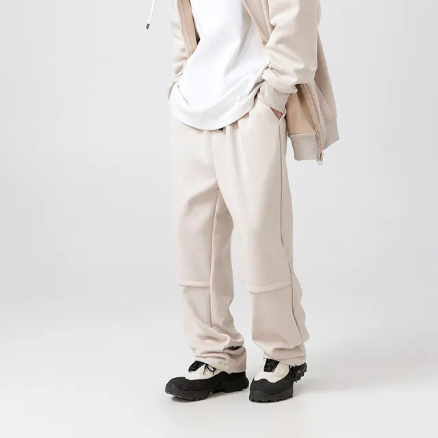 Solid Color Cardigan Hoodie Couple's Tops Coat Loose Casual Long Sleeves Pants Khaki - Shop at LoveMi
