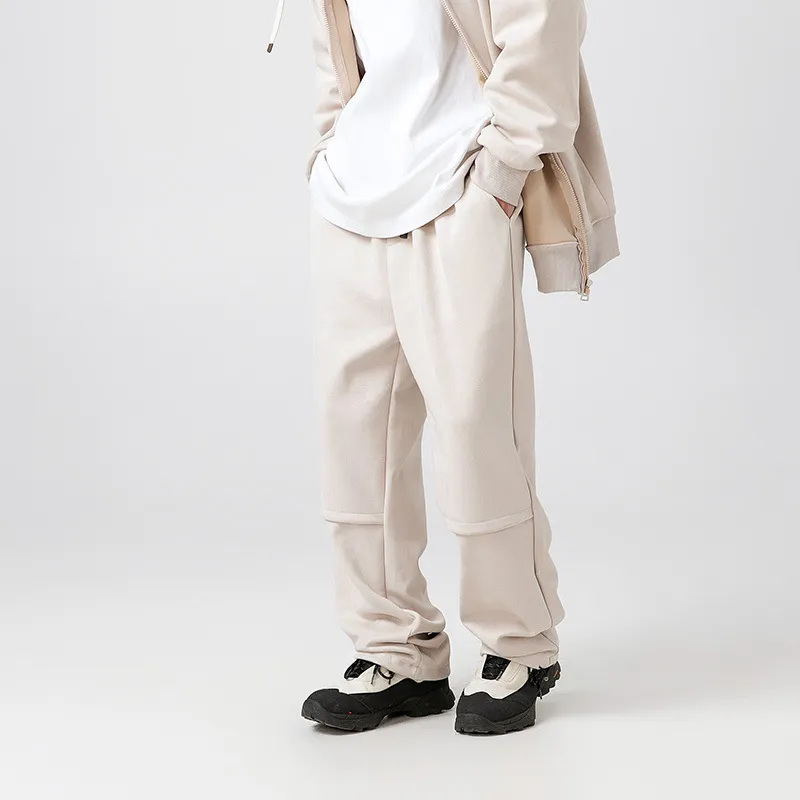 Solid Color Cardigan Hoodie Couple's Tops Coat Loose Casual Long Sleeves - Pants Khaki