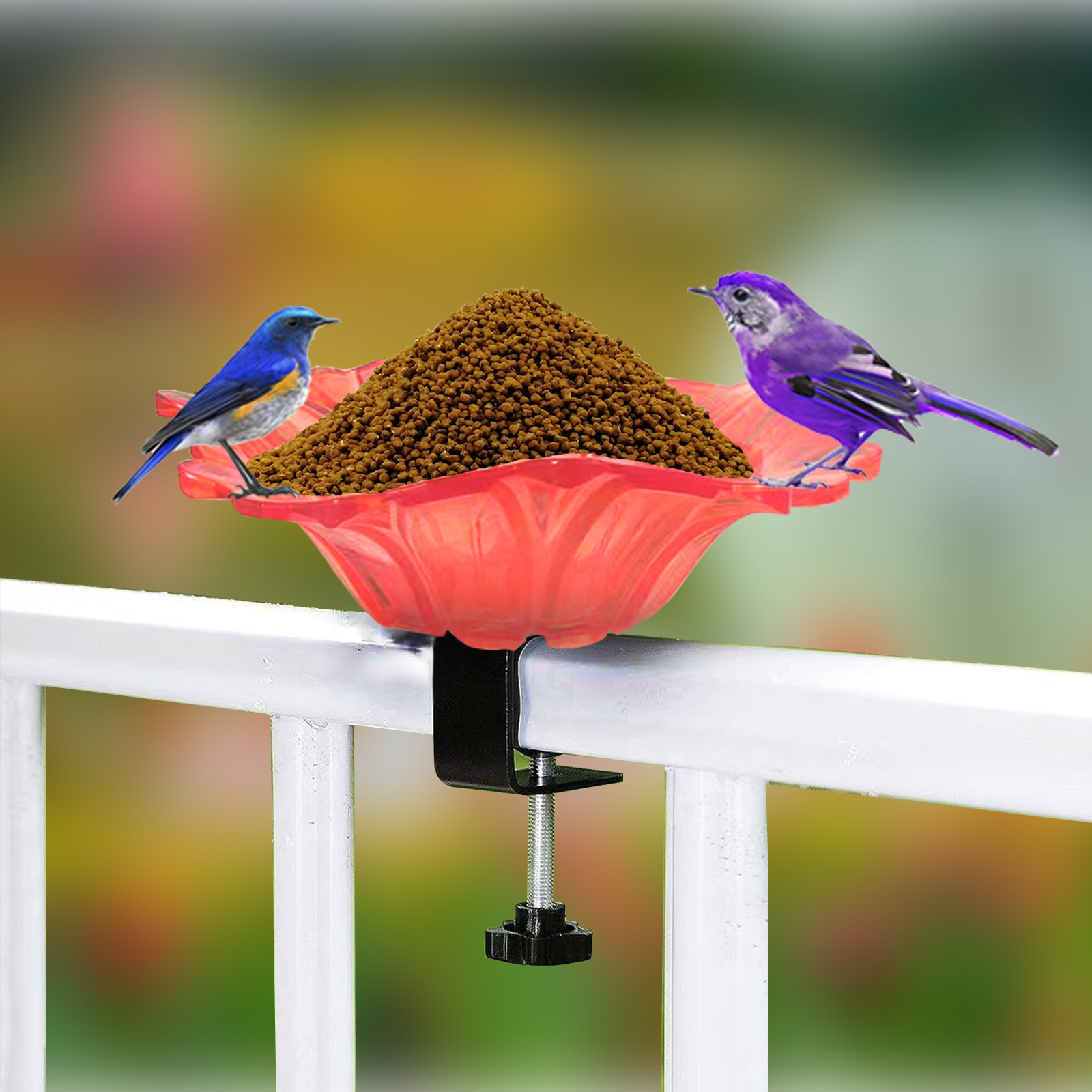 Title 8, Outdoor Garden Miniature Bird Tub Feeder