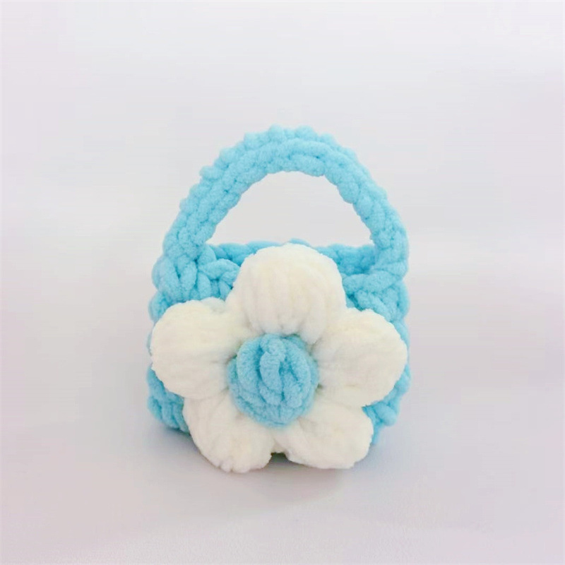 Finished Crocheted Camellia Earphone Case
