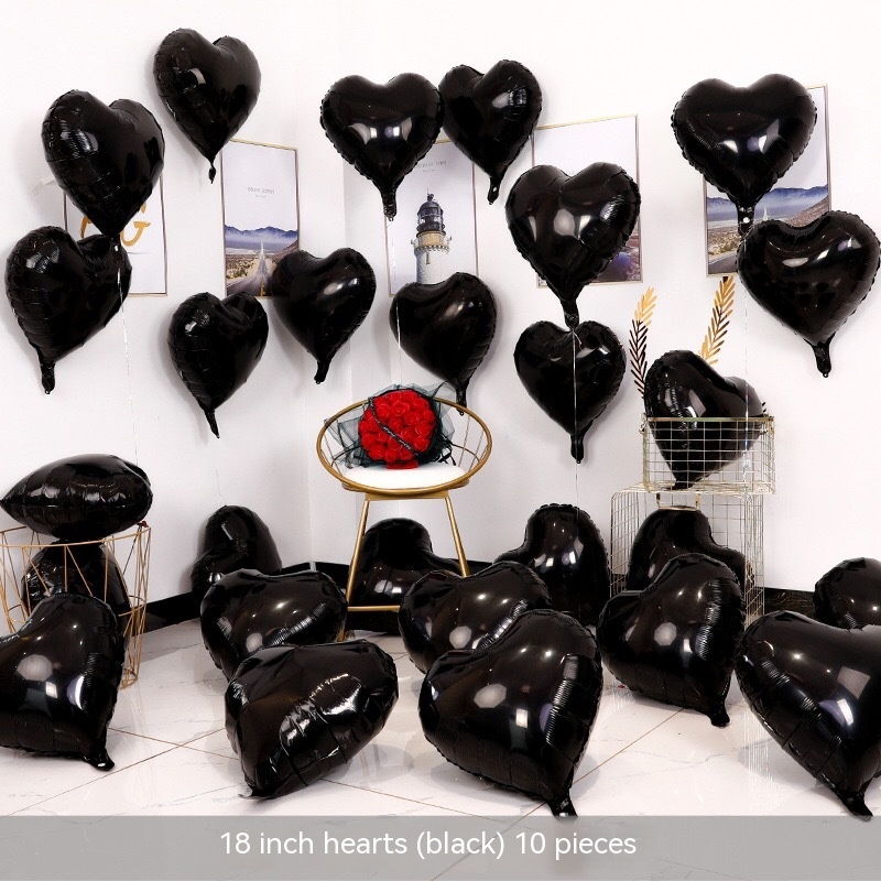 18 Inch Love Black 10 Pack