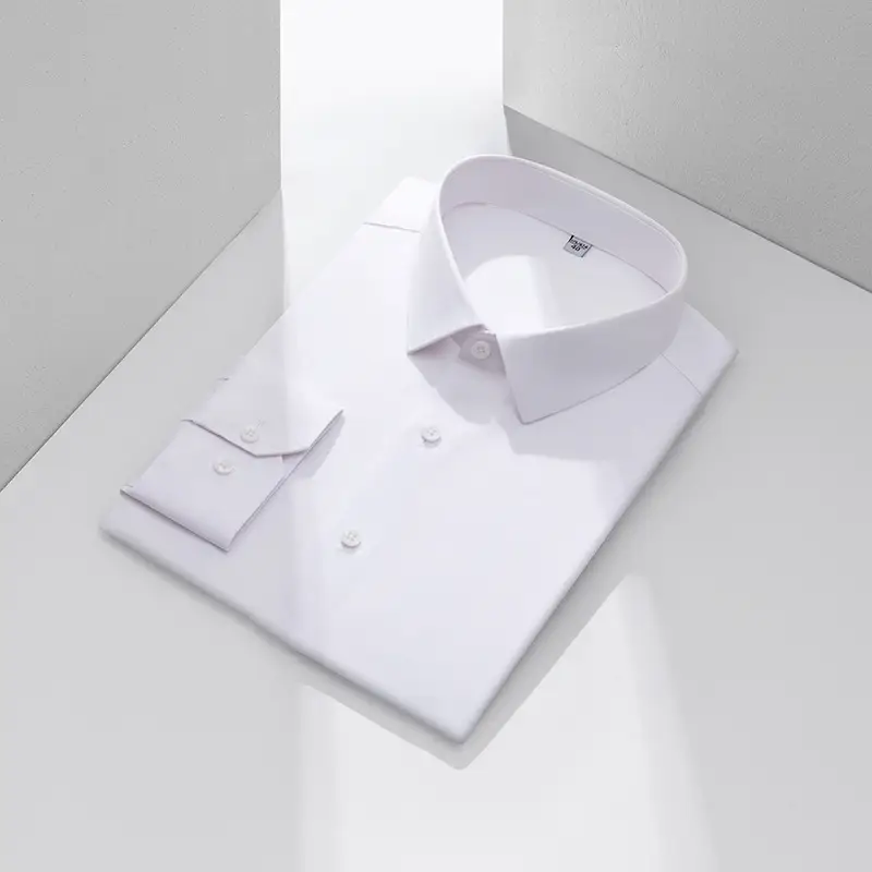 Three-proof Shirt Men's Long-sleeved Bamboo Fiber