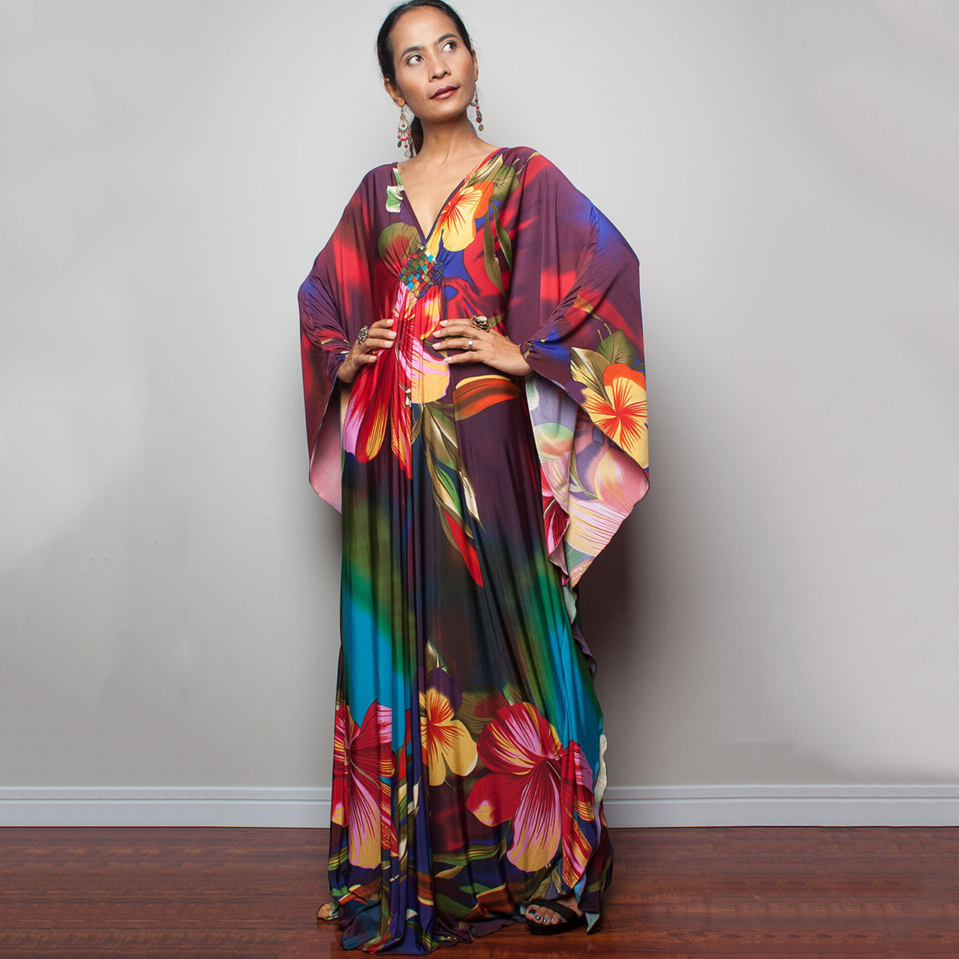 Beach Cover-up Robe Long Dress - Image 2