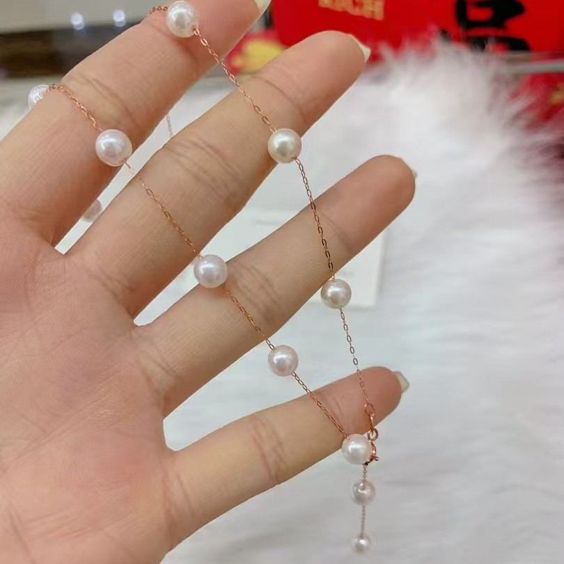 S925 Silver Natural Pearl Necklace