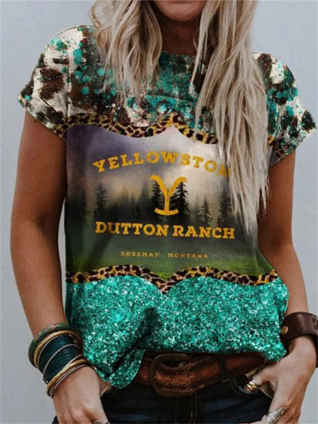 Ethnic Style Graphic Print Crew Neck T shirt 4 Patterns 3Xl - Shop at LoveMi