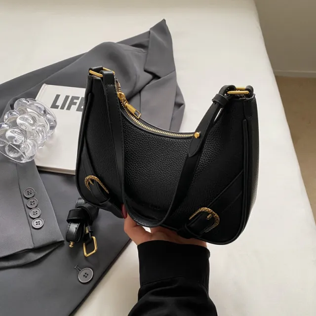 Fashion Underarm Women's Shoulder Bag Black - Shop at LoveMi