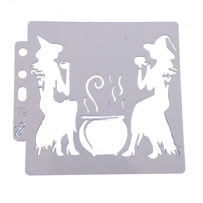 Halloween DIY Pre-drawing Decorative Border Ruler Hollow Spray Template - Image 10
