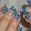 24 Pieces Nail Art High Fashion Simple Rhinestone Butterfly Flower Cow Wear Nail view 1