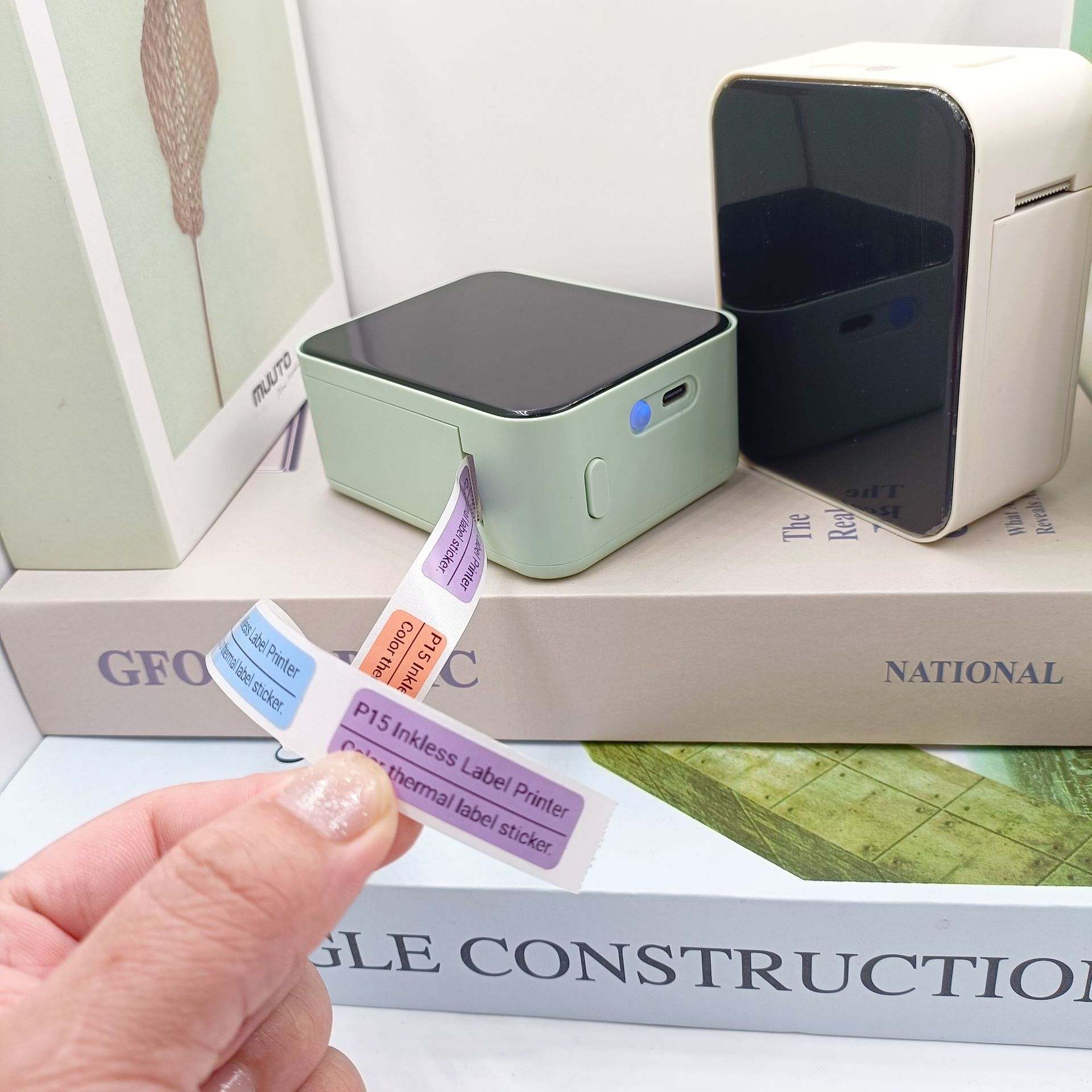 Wireless Printer P15 Mini Label Making APP 17 Languages