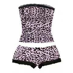 Lace Camisole And Shorts Two-piece Set - Multicolor - View 1