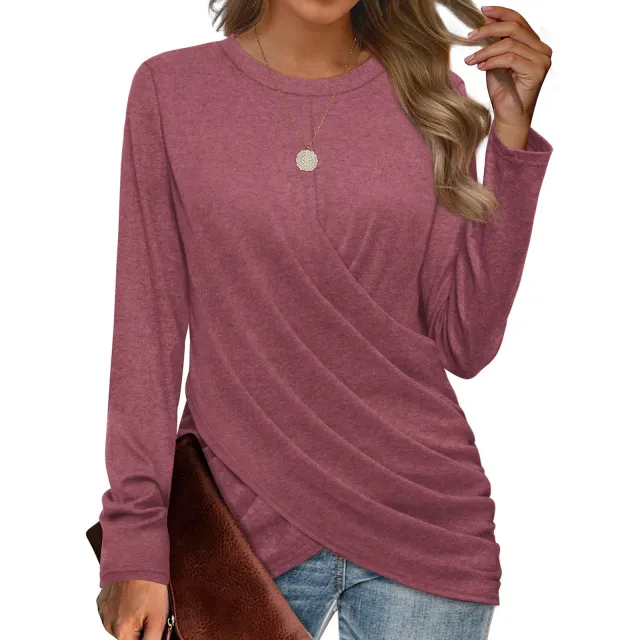 Women's T shirt Casual Round Neck Cross Xbcx002 - Shop at LoveMi