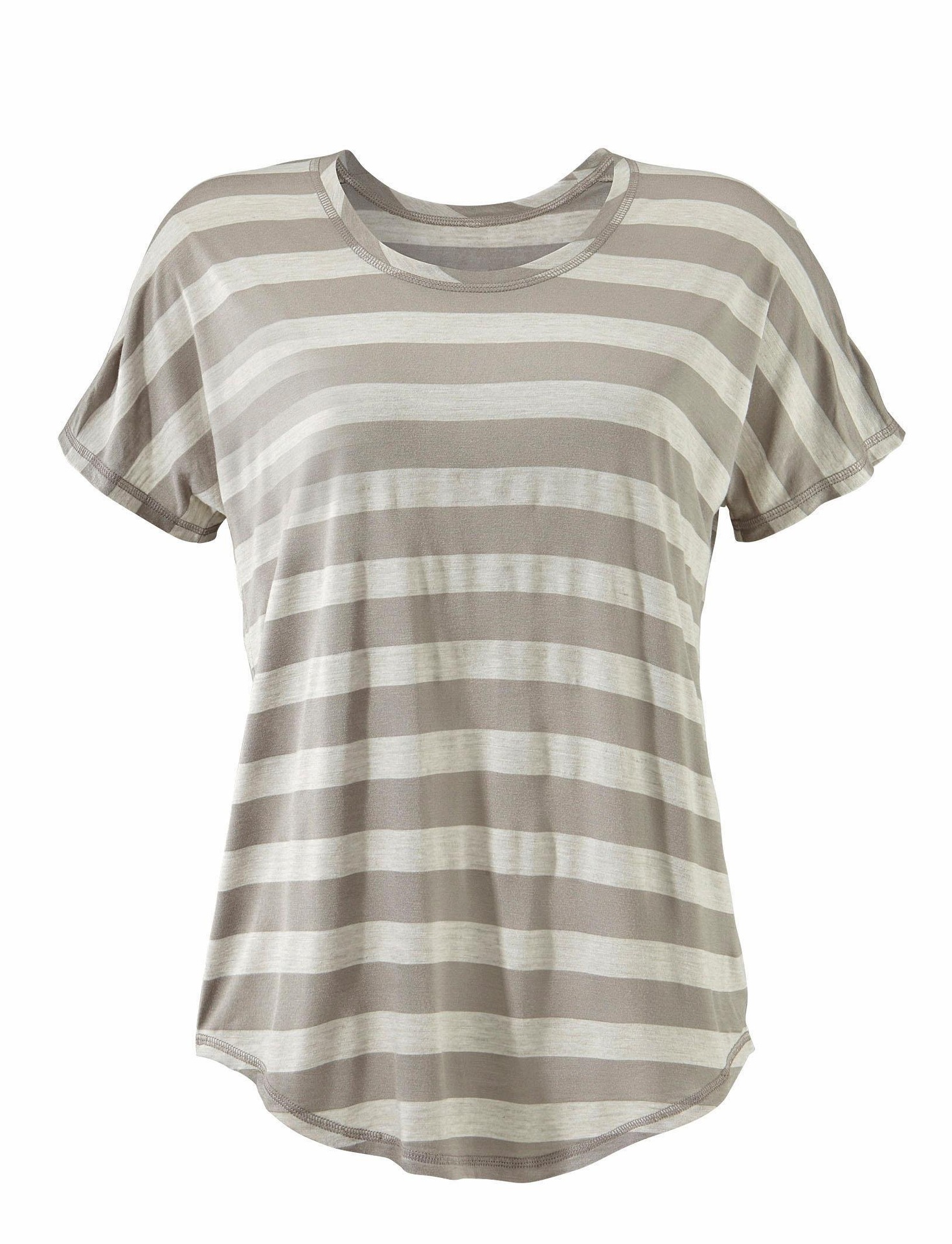 Round Neck Horizontal Short Sleeve T-shirt