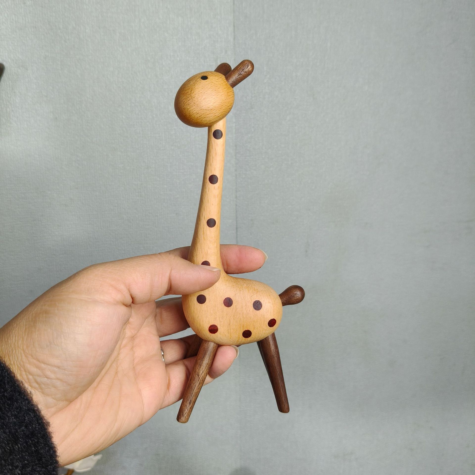 Giraffe Handmade Solid Wood Cute Creative Ornament Home Decor Instagram Style