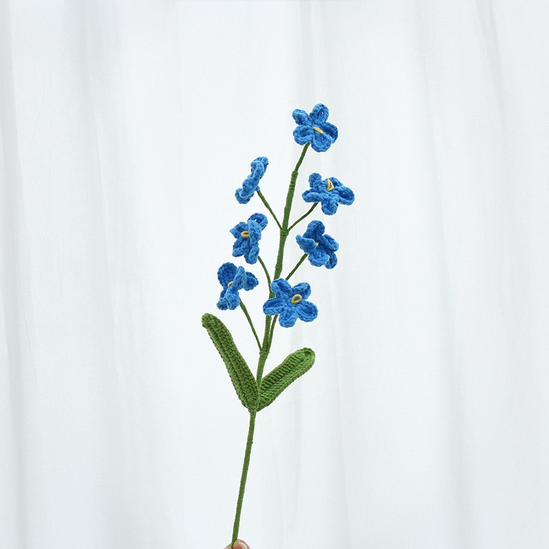 Hand-knitted Finished Yarn Bouquet Of Knitted Artificial Flowers 40