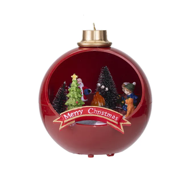 Ornament Snow House Decoration Christmas Gift Red - Shop at LoveMi