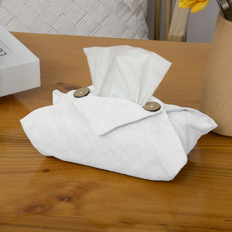 Fabric Living Room Home Car Linen Tissue Box 5