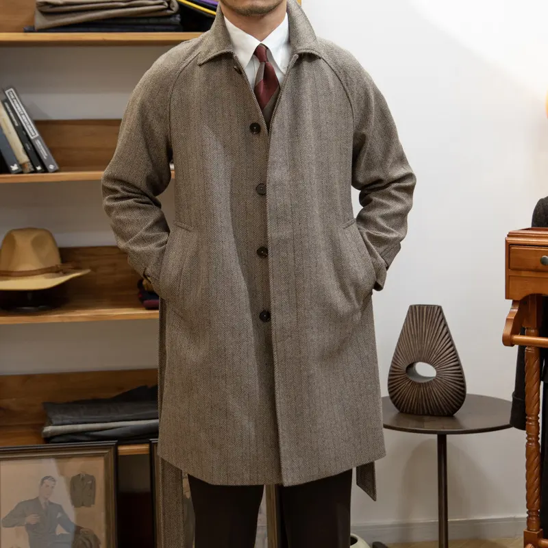 Autumn and Winter Barr MACN Warm Wool Overcoat British