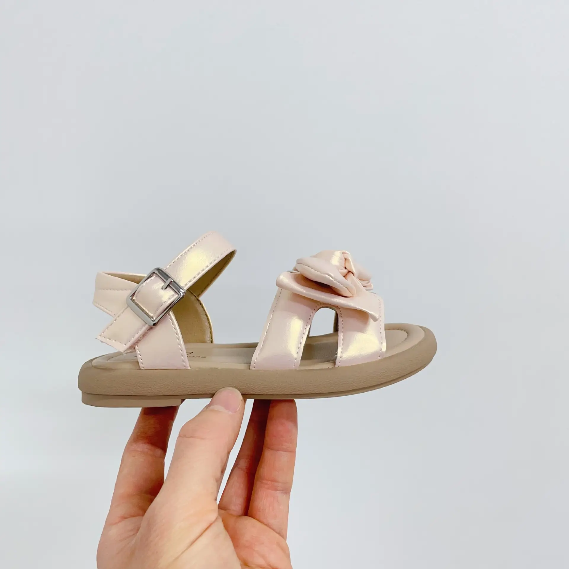 Sweet Ribbon Bow Baby Ankle-strap Sandals