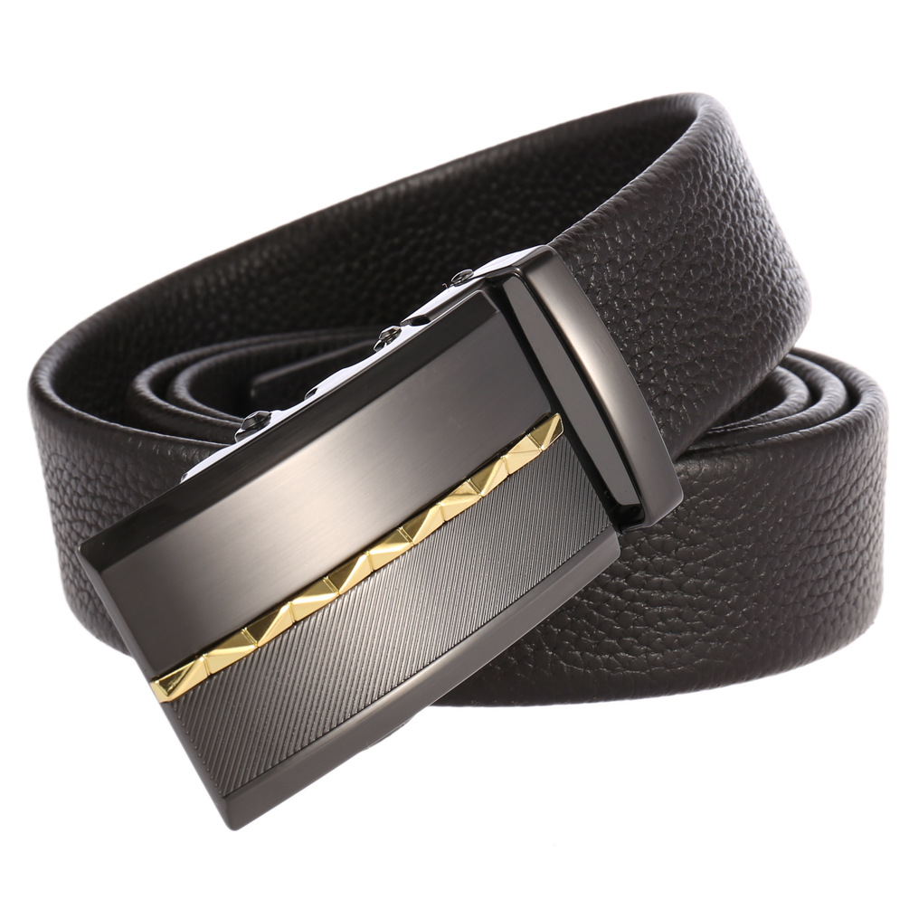 Title 24, New Mens Automatic Buckle Leather Belt