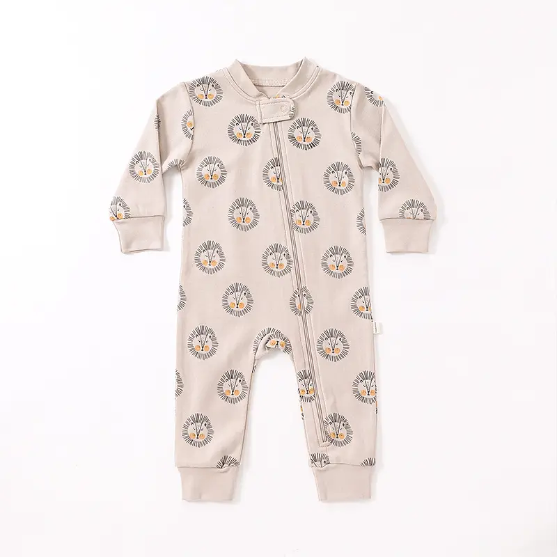 Baby Rompers Spring Boys And Girls Comfort Printing Cotton Long Sleeve Long Climbing Jumpsuit