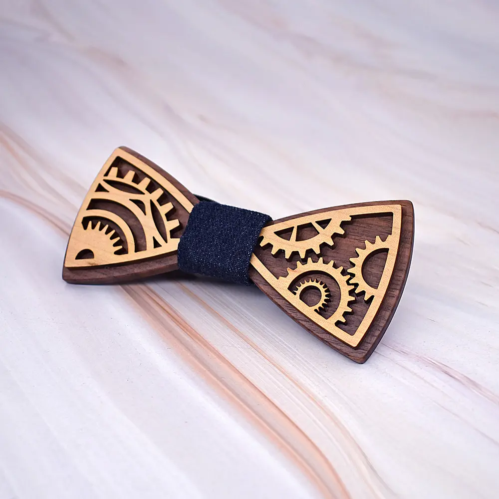 Gear Stitching Wedding Bow Tie Men's Suit