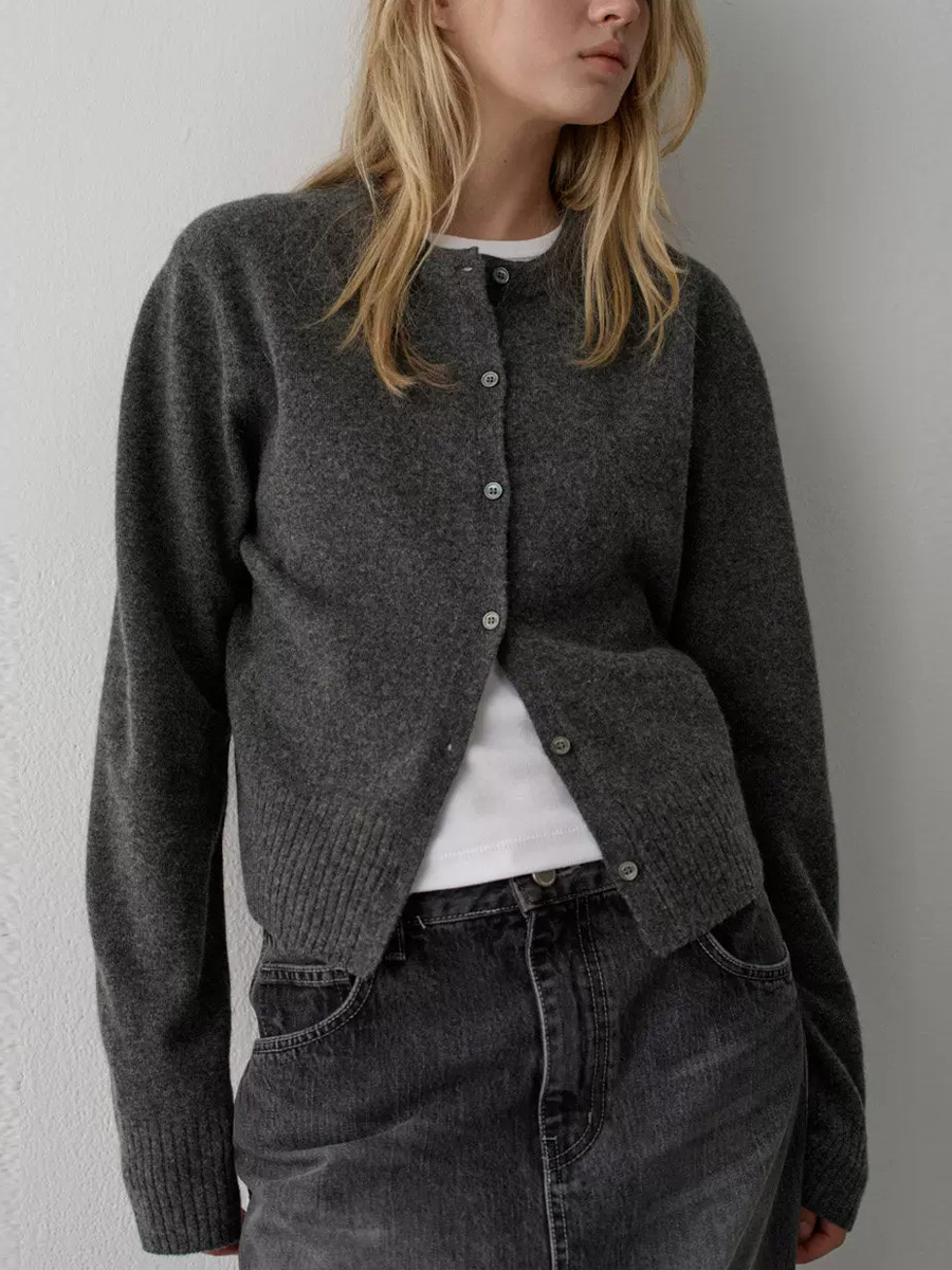 Long-Sleeve Cardigan Sweater, picture 2 of 6