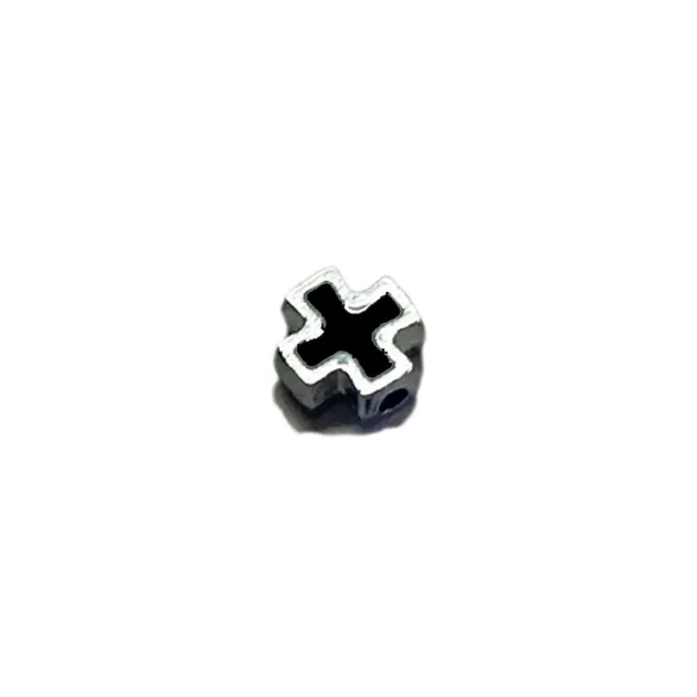 Alloy DIY Colorful Oil Necklace Straight through Accessories Bead String Jewelry Black - Shop at LoveMi