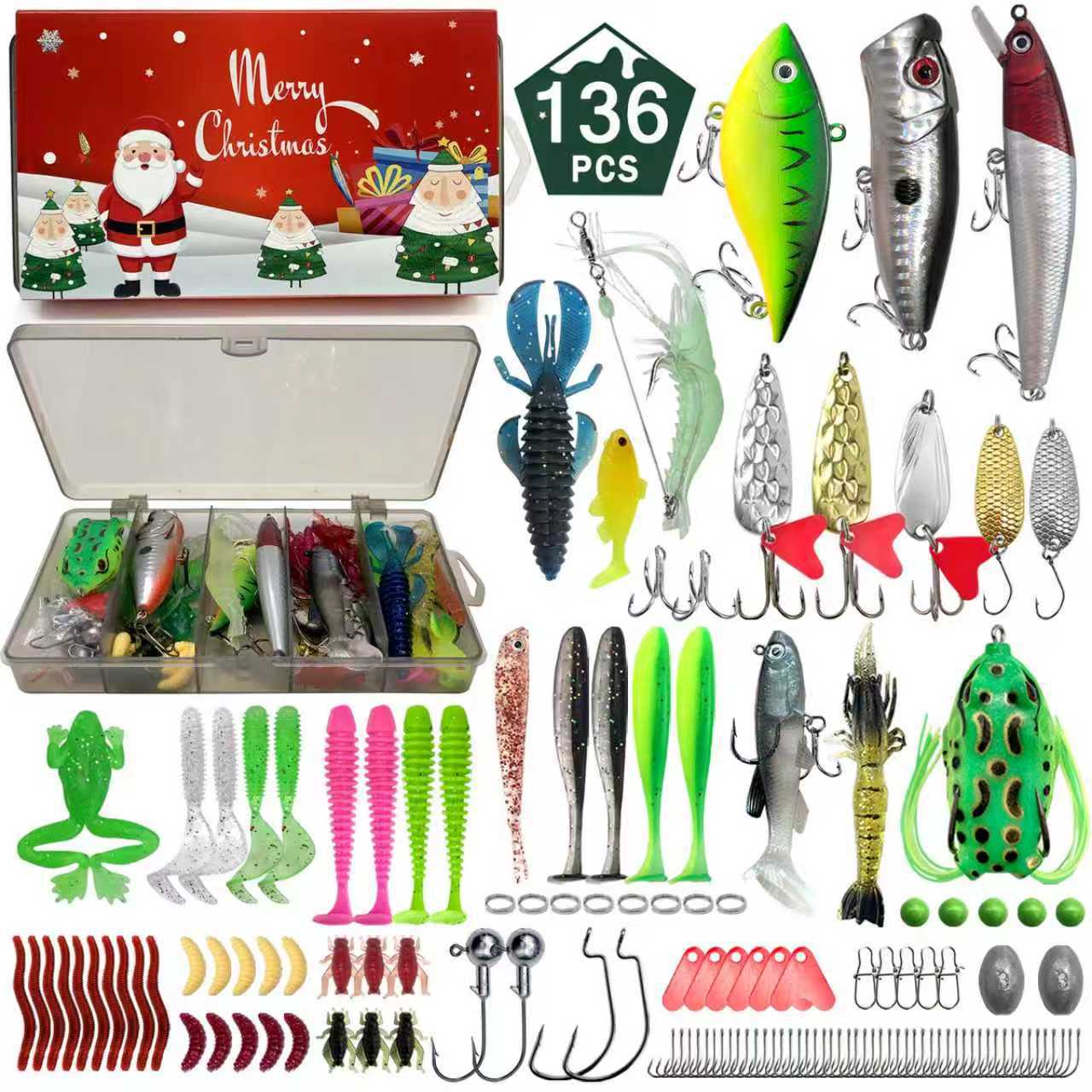 Christmas Fishing Lure Gift Box Blind Box Lure Set