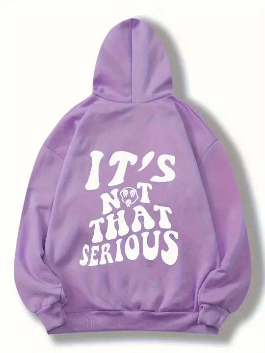 European And American High Street Loose Sports Pullover Light Purple - Shop at LoveMi