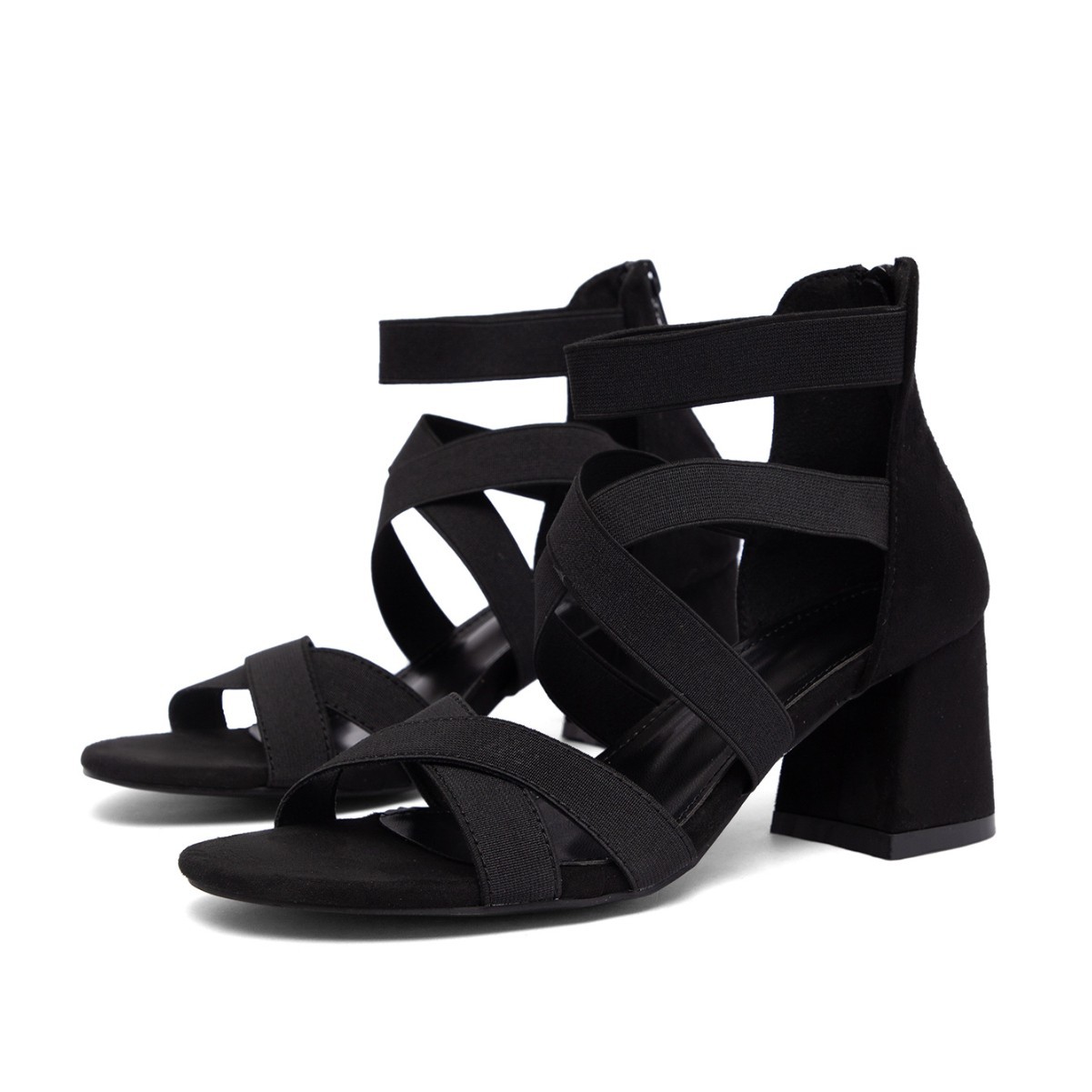 Square-Heel Chunky Sandals