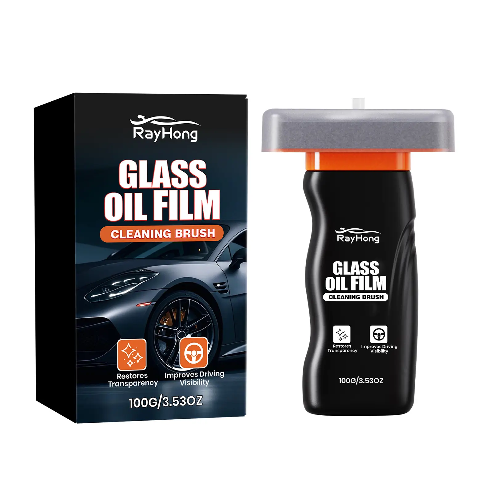 Car Glass Oil Film Cleaning Brush