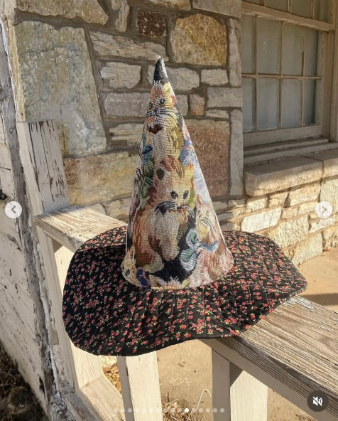 Womens 3D Digital-Print Halloween Hat