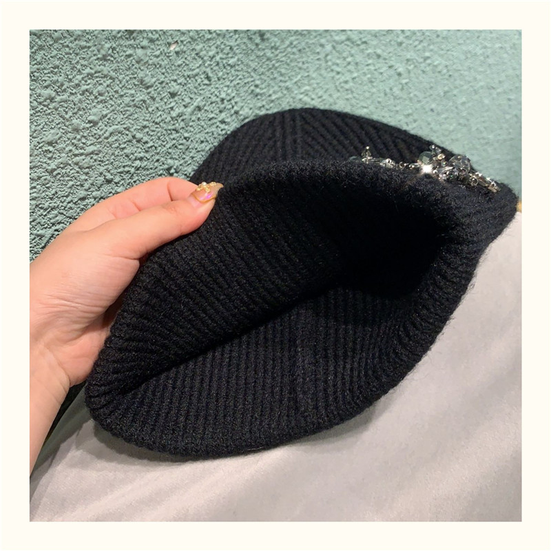 Women's Fashion Leisure Warm All-match Pearl Hat