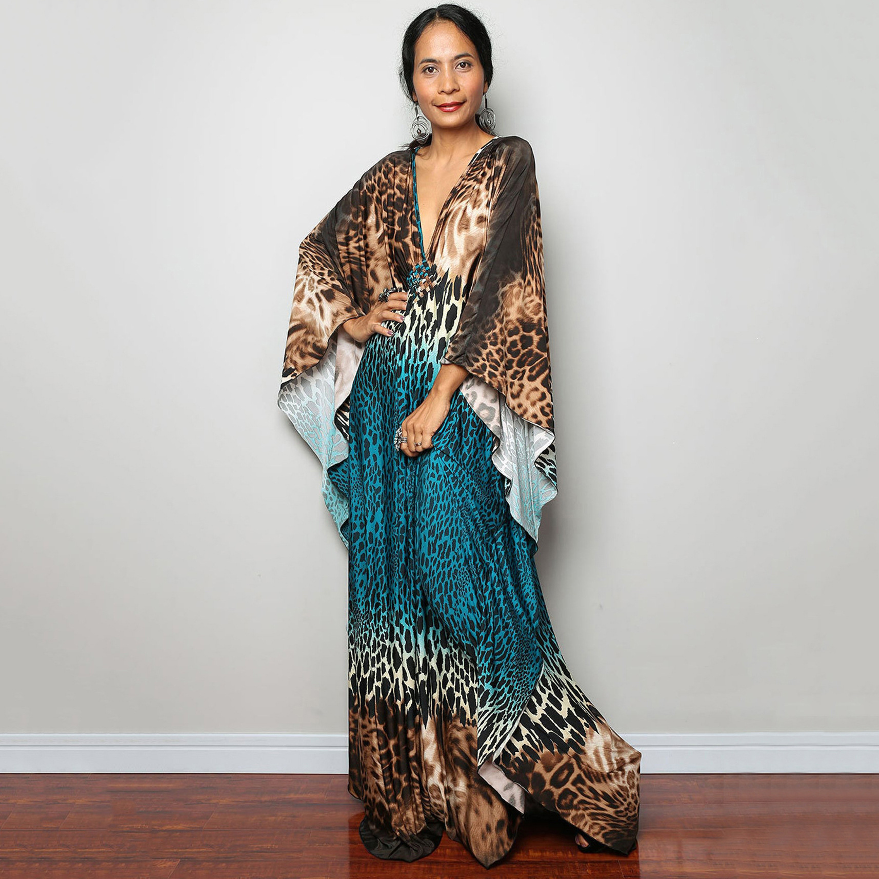 Beach Cover-up Robe Long Dress - Image 21