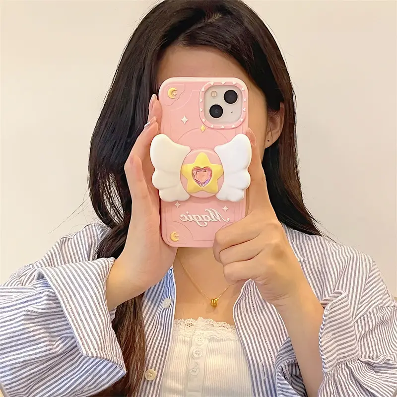 Silicone Phone Case Cute Angel Wings