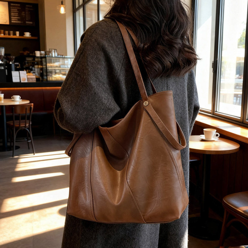 PU Tote Shoulder Bag, picture 3 of 6