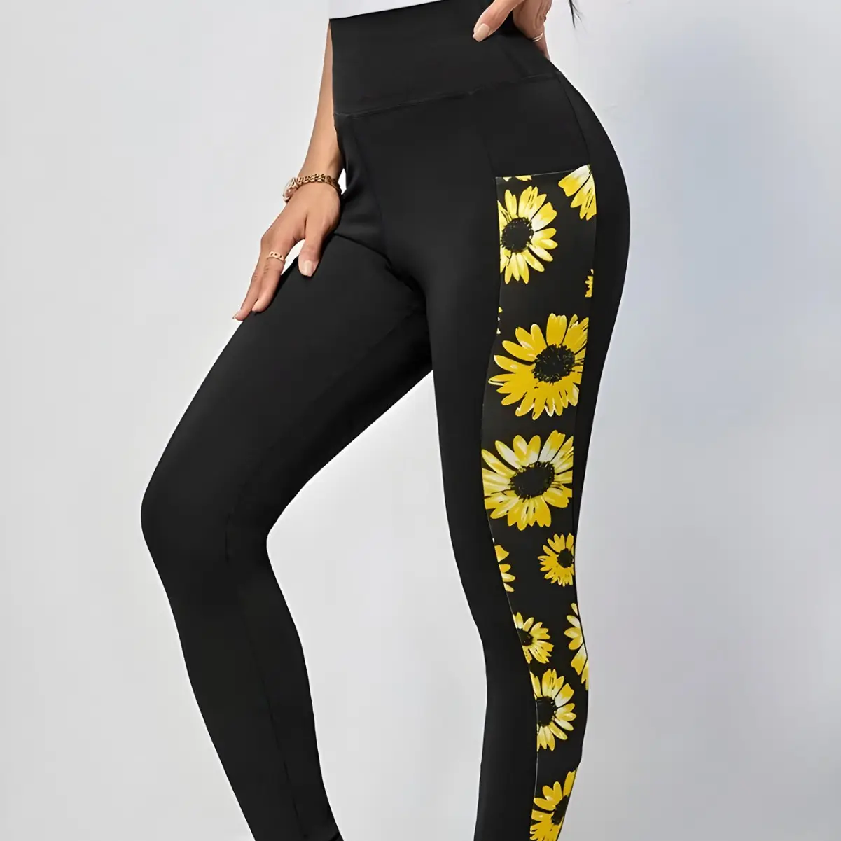 Womens Fashionable Printed Yoga Pants