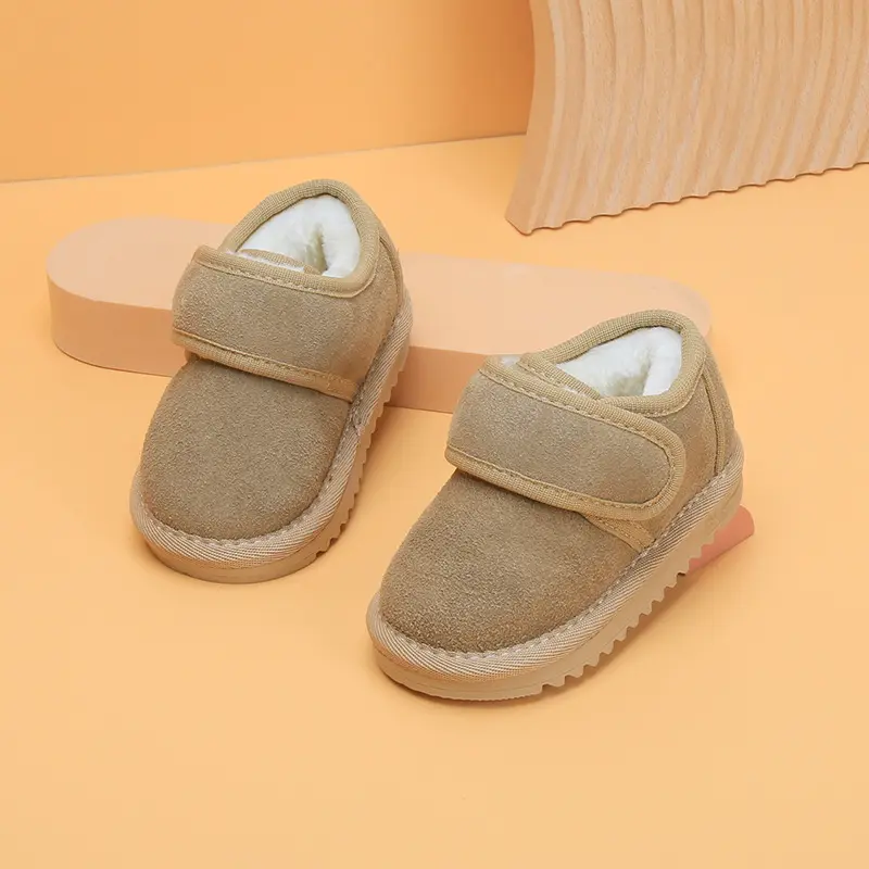 Fleece-lined Baby Snow Boots Cotton Shoes