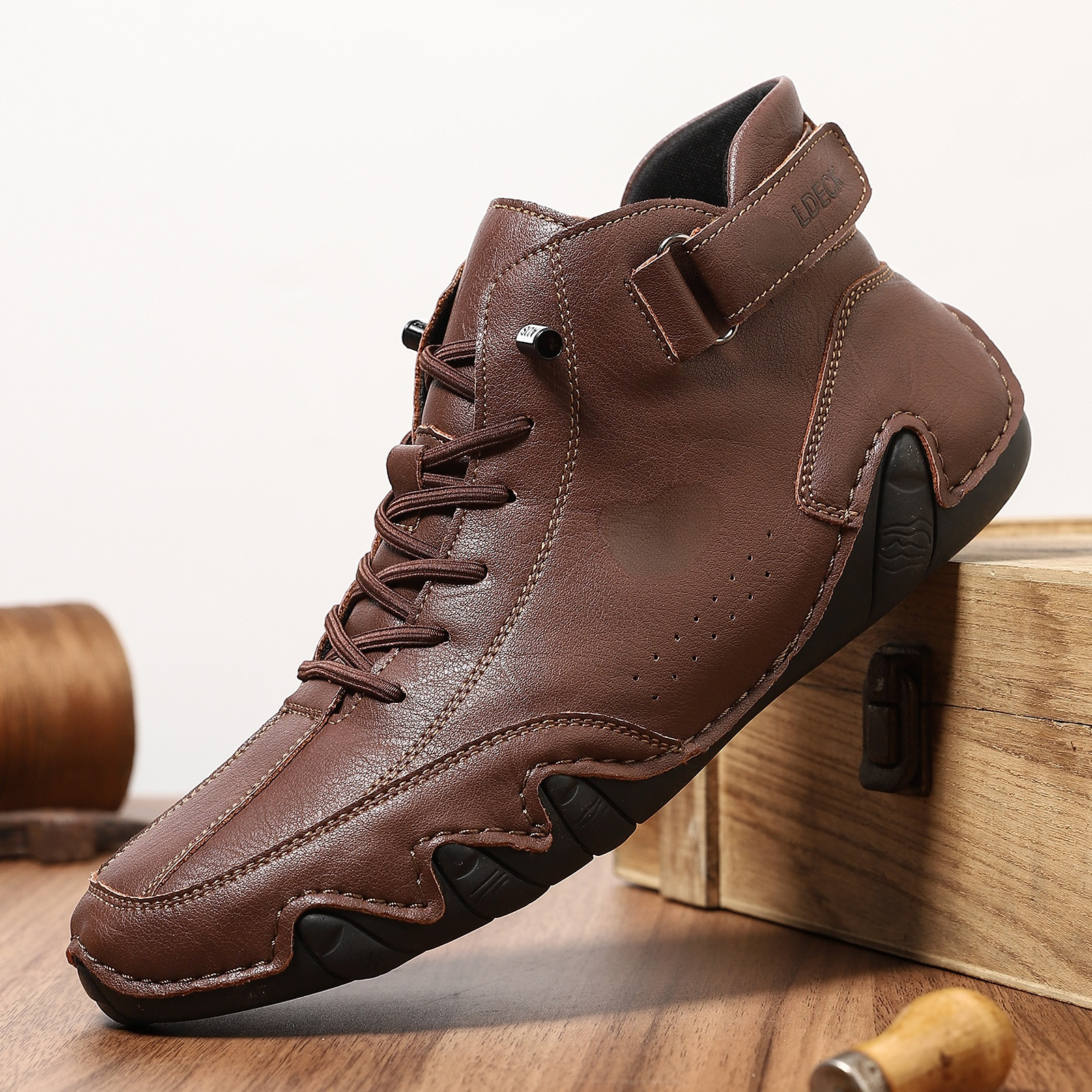 Title 3, Botas Martin de cano alto masculinas plus size ...