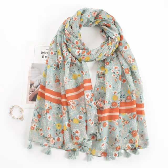 Ethnic Style Shawl Women's Spring And Summer Scarf Beach Scarf Striped Desert Scarf Wd22Aut 070 - Shop at LoveMi