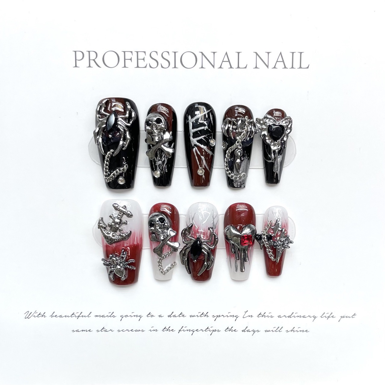 Affordable Luxury Handcrafted Wearable Nails Lava Demontrue Love As Red As Blood