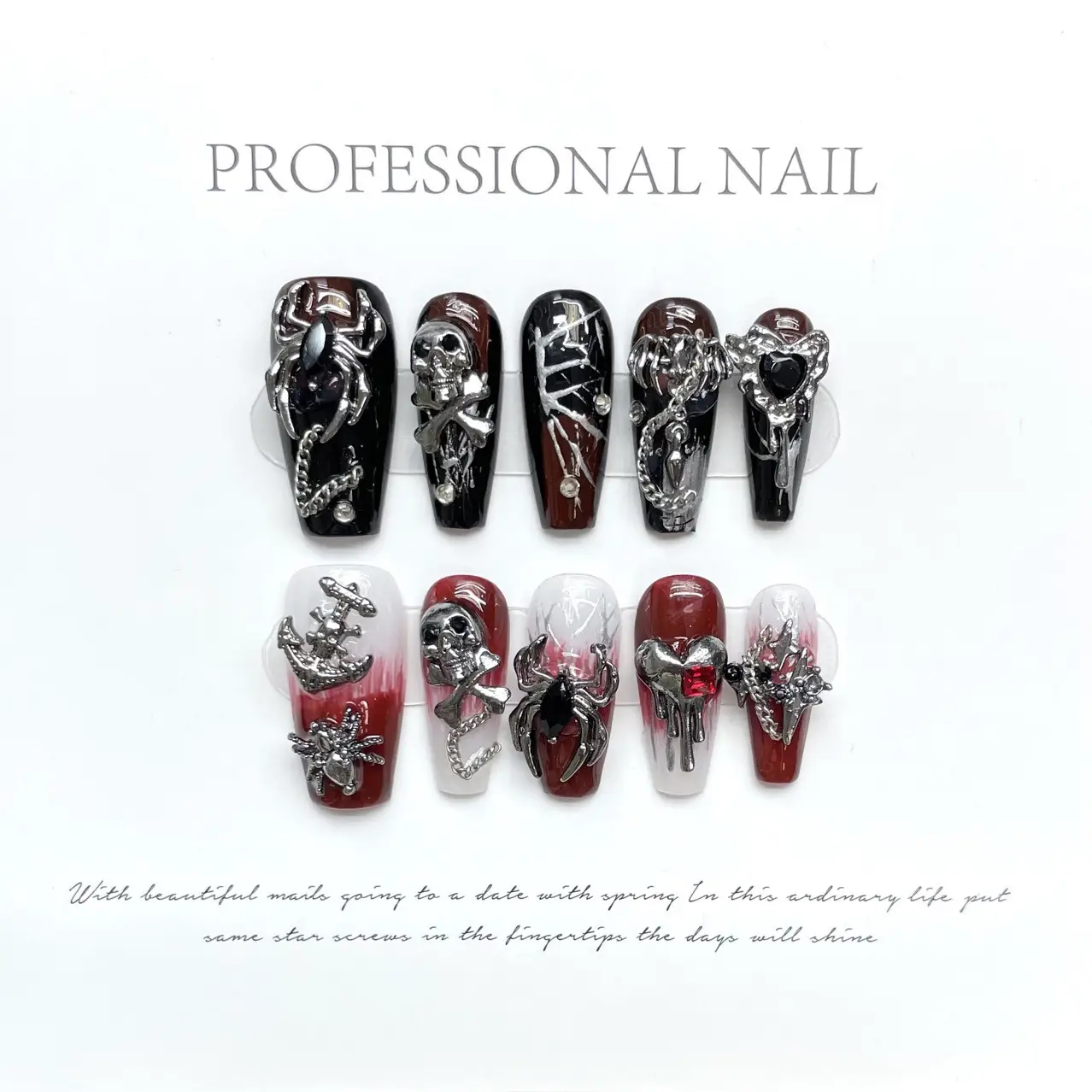Affordable Luxury Handcrafted Wearable Nails Lava Demontrue Love As Red As Blood
