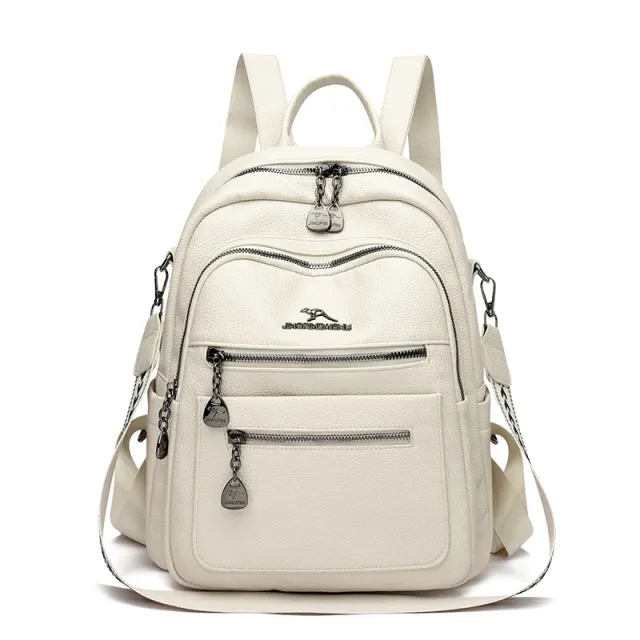 New Kangaroo Multi functional Commuting High value Backpack Beige - Shop at LoveMi