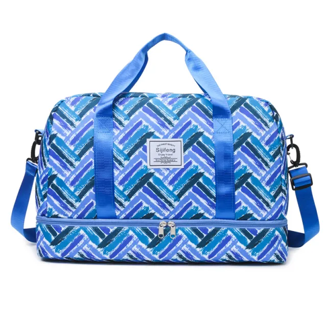 Travel Bag Fitness Large Capacity Dual use Lightweight Blue - Shop at LoveMi
