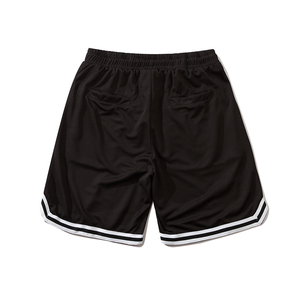 Brand Letter Embroidery Stitching Casual Shorts