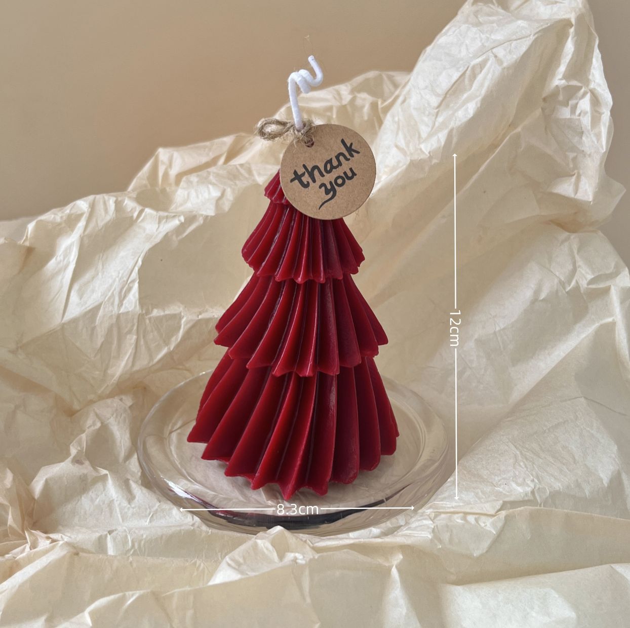 Origami Red Christmas Tree