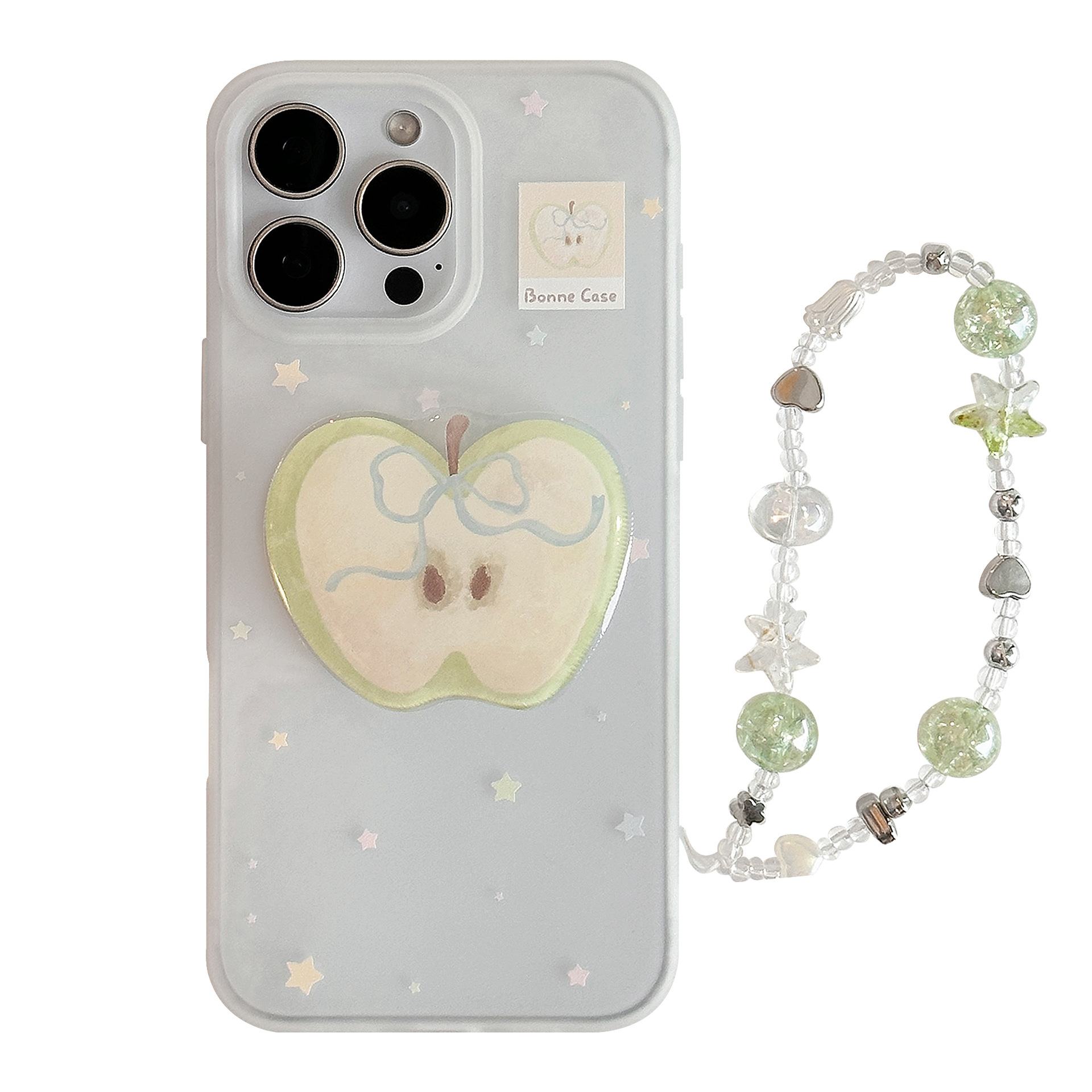 Stylish Graffiti Silicone Phone Case With A Chain For A Niche Look